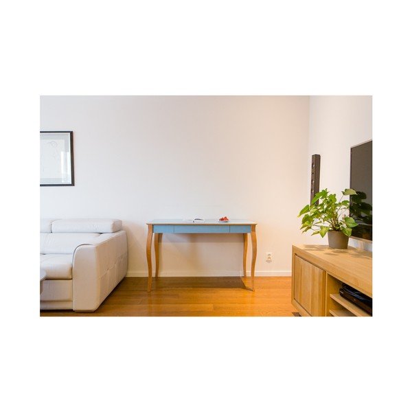 Tmavotyrkysový písací stôl Ragaba Lillo, dĺžka 85 cm-image-2