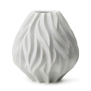 Biela porcelánová váza Morsø Flame, výška 23 cm