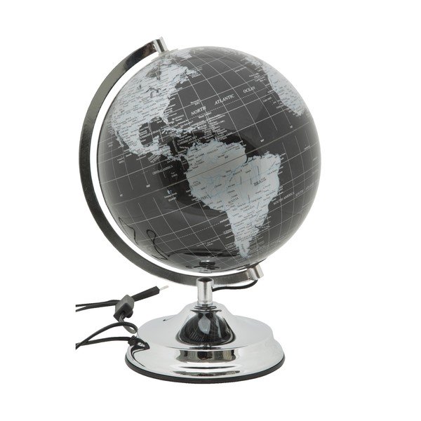 Stolová lampa v tvare glóbusu Mauro Ferretti Globe Silver, ø 25 cm-image-3
