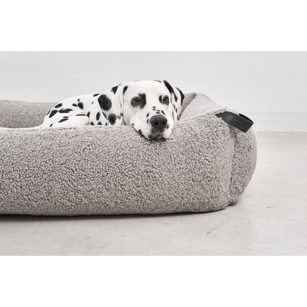 Sivý pelech pre psa z materiálu buklé 55x70 cm Senso Pebble S – MiaCara-image-1