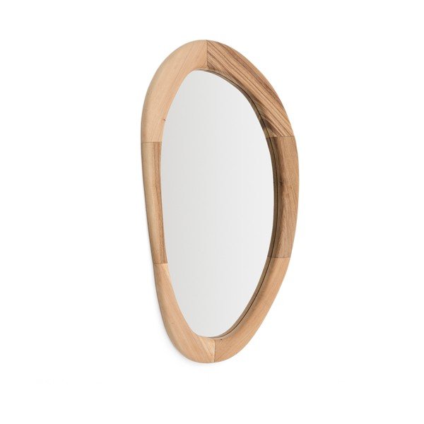 Nástenné zrkadlo s dreveným rámom 60x107 cm Selom – Kave Home-image-3