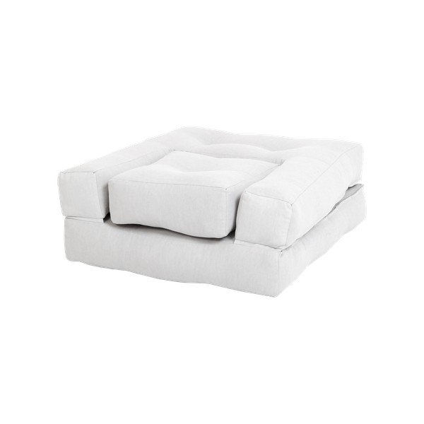 Detské rozkladacie kresielko s taburetkou Karup Design Mini Cube Grey-image-3