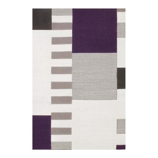 Ručne tkaný vlnený koberec Linie Design Graphito, 200 × 300 cm