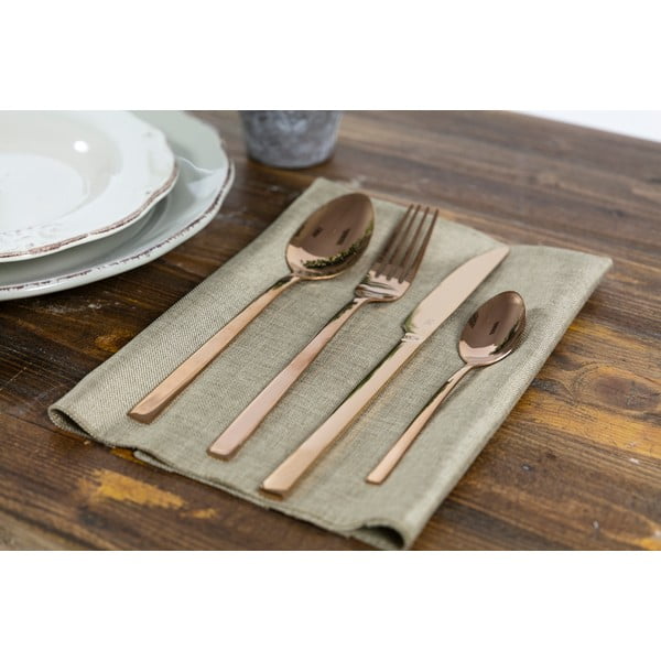 Oceľový príbor v medenej farbe 24 ks Lexington - VDE Tivoli 1996-image-2