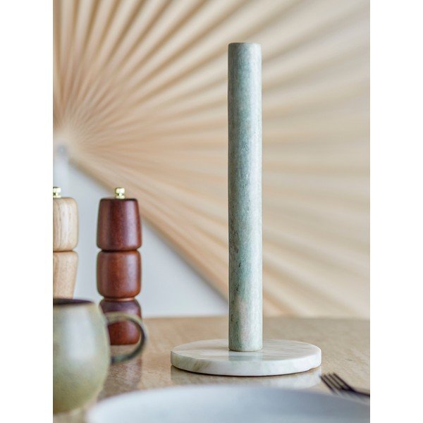 Svetlozelený mramorový stojan na papierové utierky ø 15 cm Emy – Bloomingville-image-3