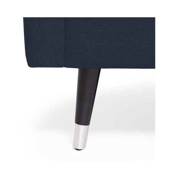 Námornícka modrá trojmiestna pohovka s nohami v striebornej farbe Vivonita Meyer-image-3