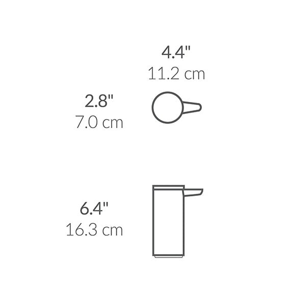 Bezdotykový oceľový dávkovač mydla v matne striebornej farbe 266 ml – simplehuman-image-2