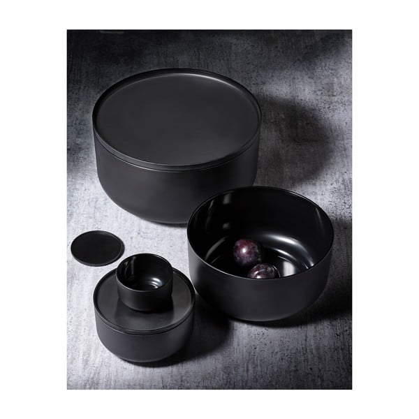 Tmavosivá servírovacia miska s vrchnákom Zone Peili, 1 l-image-2