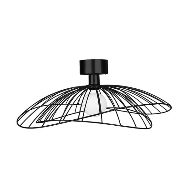 Čierne stropné/nástenné svietidlo Globen Lighting Ray, ø 60 cm