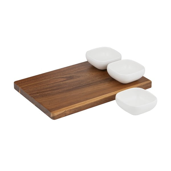 Biela porcelánová servírovacia súprava 6 ks Essentials – Ladelle-image-2