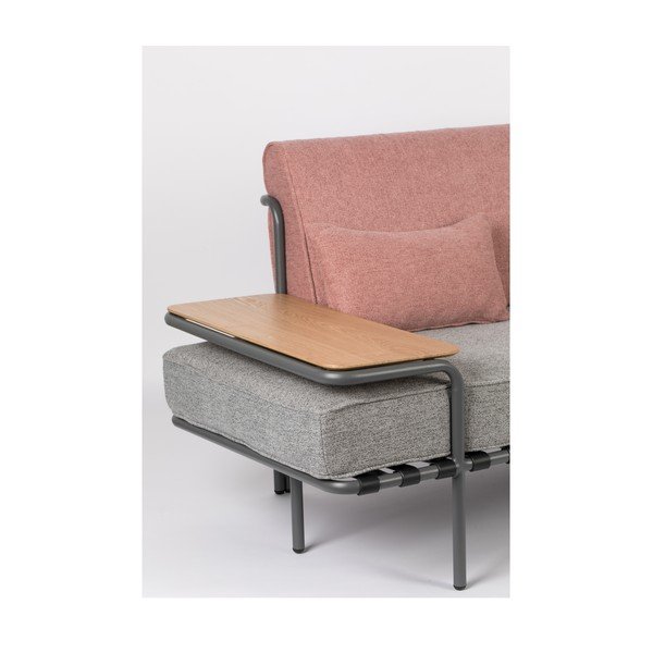 Sivo-ružová pohovka Zuiver Star-image-1