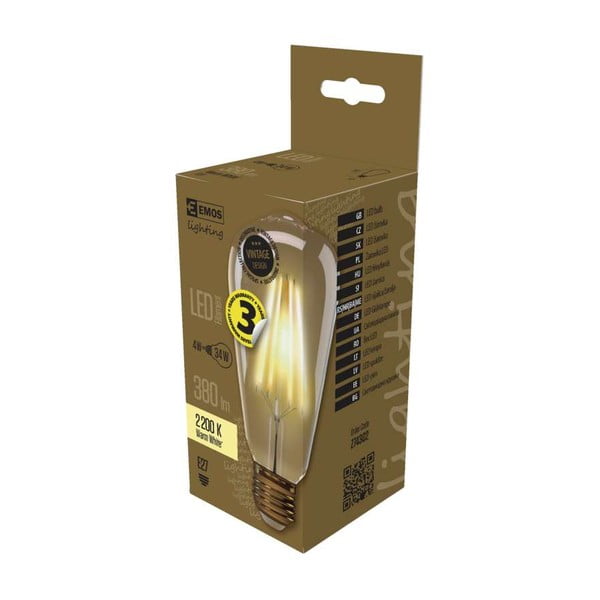 LED žiarovka EMOS Vintage ST64 Warm White, 4W E27-image-2