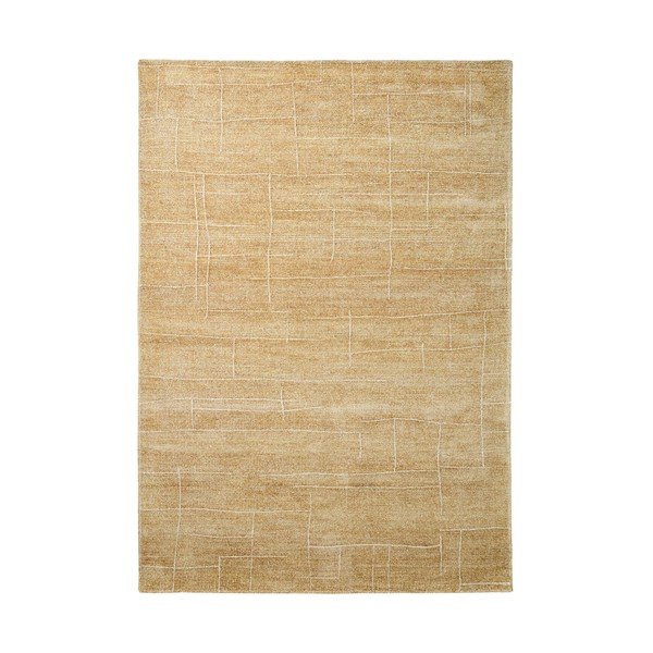 Ručne tkaný koberec v horčicovej farbe 200x300 cm Eloda – Kave Home