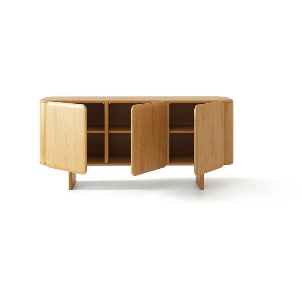 Komoda z dubového dreva v prírodnej farbe 160x76x45 cm Charlotte – Micadoni -image-1