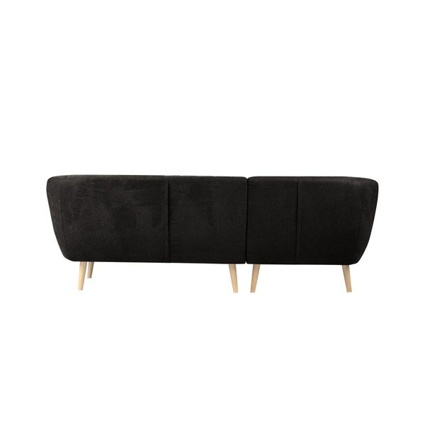 Čierna pohovka s leňoškou na ľavej strane Mazzini Sofas Sardaigne-image-2