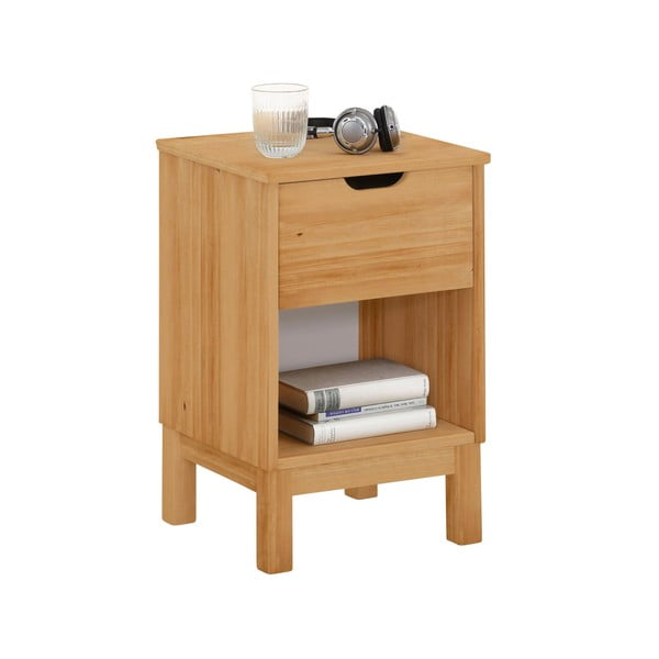 Nočný stolík z borovicového dreva v prírodnej farbe Post – Støraa-image-2