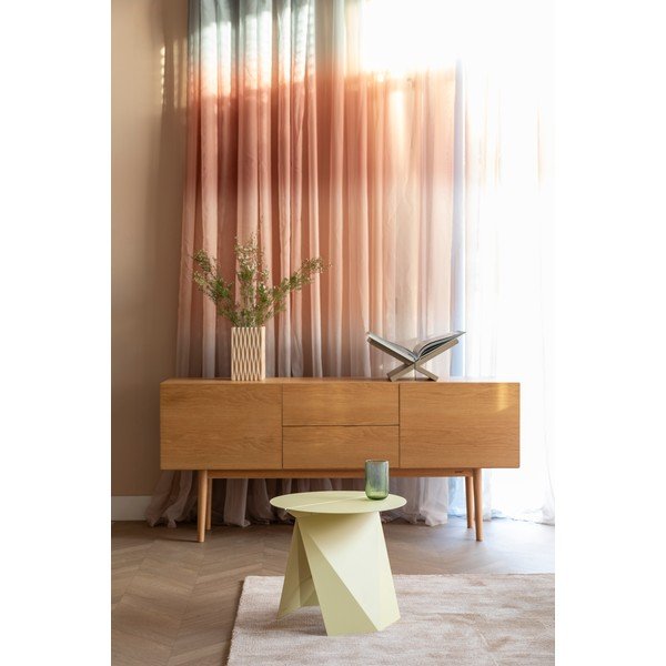 Kovový okrúhly odkladací stolík 45x46 cm Foldy – Zuiver-image-1