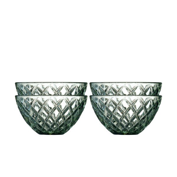 Zelené sklenené misky v súprave 4 ks 325 ml Sorrento – Lyngby Glas