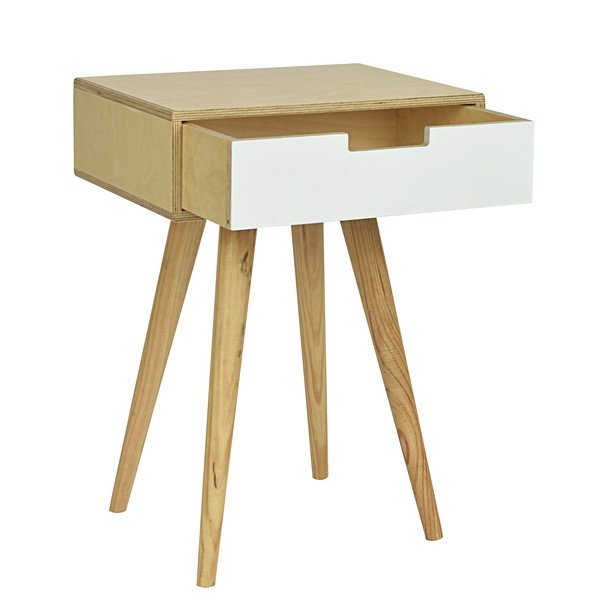 Odkladací stolík HF Living Mild Side White-image-1