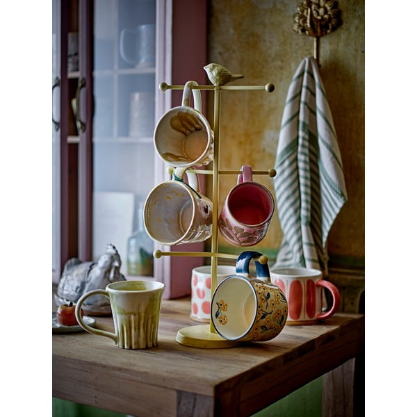 Hrnčeky v súprave 3 ks z kameniny v lososovej farbe/krémovej 450 ml Linora – Bloomingville-image-2