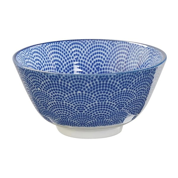 Modrá porcelánová miska na ryžu Tokyo Design Studio Dots, ⌀ 12 cm
