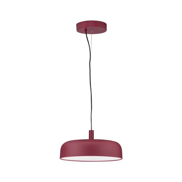 Vínovočervené hliníkové LED závesné svietidlo so stmievačom ø 40 cm Noelia – Nova Luce