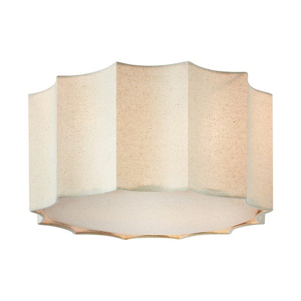 Béžové kovové stropné svietidlo s textilným tienidlom ø 35 cm Olea – Markslöjd