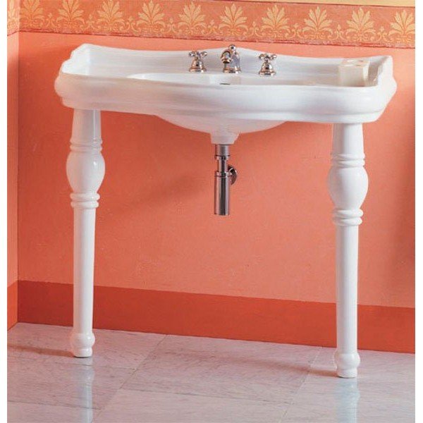 Biele keramické umývadlo 100x54,5 cm Retro – Sapho-image-1