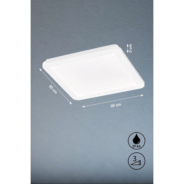 Biele LED stropné svietidlo 30x30 cm Gotland – Fischer &amp; Honsel-image-3