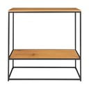 Konzolový stolík s doskou v dubovom dekore v prírodnej farbe 80x36 cm Vita – House Nordic