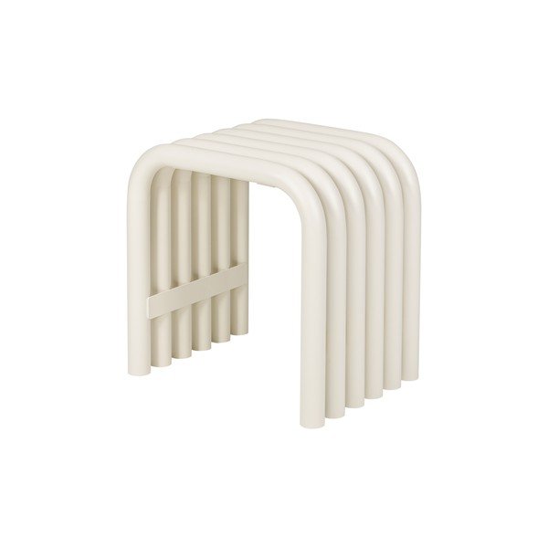 Béžová kovová záhradná stolička Nokk – noo.ma