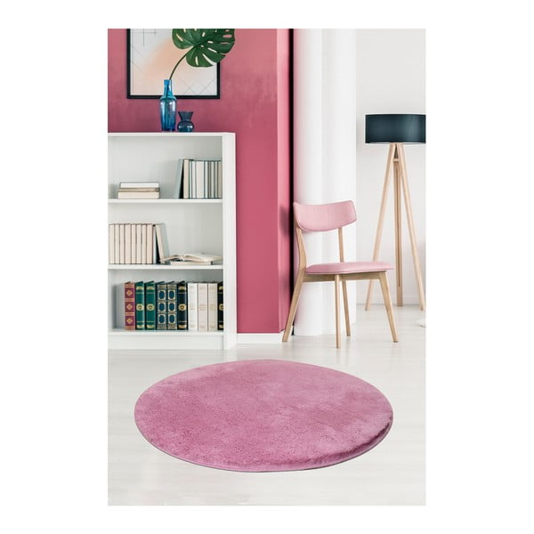 Svetlofialový koberec Milano, ⌀ 90 cm