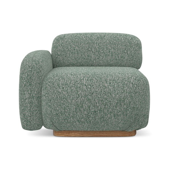 Svetlozelený modul pohovky (ľavý roh) Ailani – Makamii