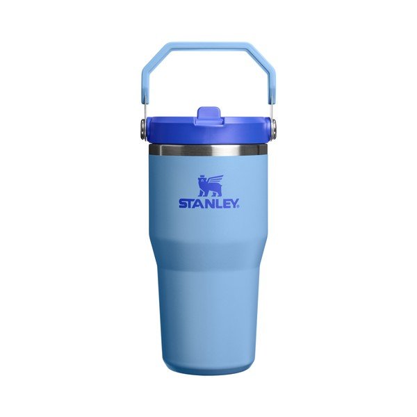 Modrá termoska z nehrdzavejúcej ocele 600 ml IceFlow™ Flip Straw 2.0 Tumbler Blue Sky – Stanley