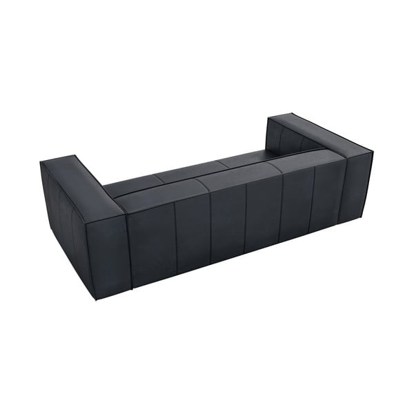 Tmavomodrá kožená pohovka 227 cm Madame – Windsor & Co Sofas-image-3
