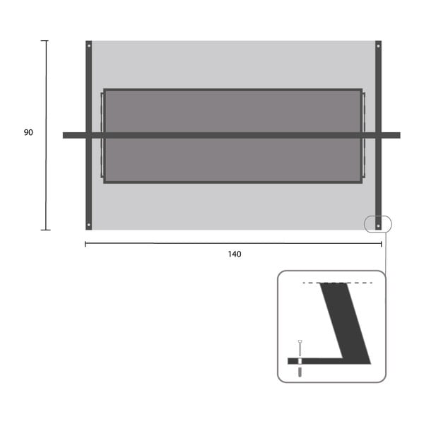 Čierna kovová záhradná hojdačka Kari - Garden Pleasure-image-1