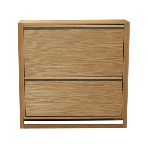 Výklopná skrinka na topánky v dekore duba v prírodnej farbe NewEst – Woodman-image-2