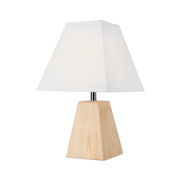 Svetlohnedá stolová lampa s textilným tienidlom (výška  33 cm) Eco – LAMKUR