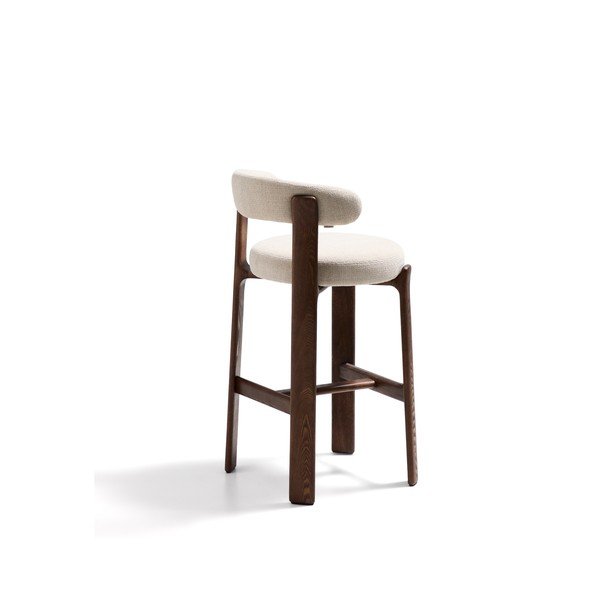 Béžová/v tmavo prírodnej farbe barová stolička z jaseňového dreva (výška sedadla 75 cm) Granite – Kave Home-image-4