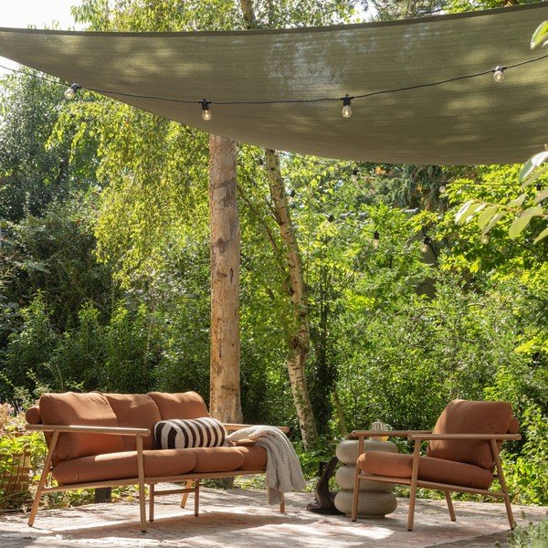 Okrúhly záhradný stolík v dekore kameňa ø 40 cm Laurel – WOOOD-image-2