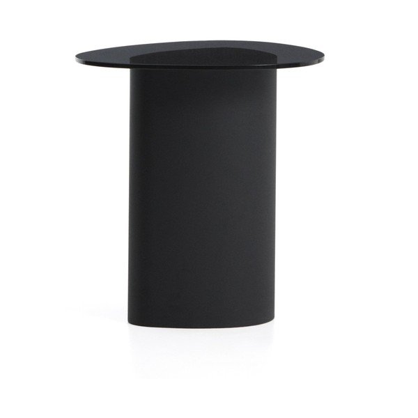 Odkladací stolík so sklenenou doskou 47x48 cm Olir – Kave Home