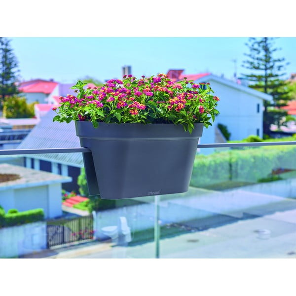 Závesný kvetináč na zábradlie z recyklovaného plastu 60 cm Capri – Artevasi-image-3