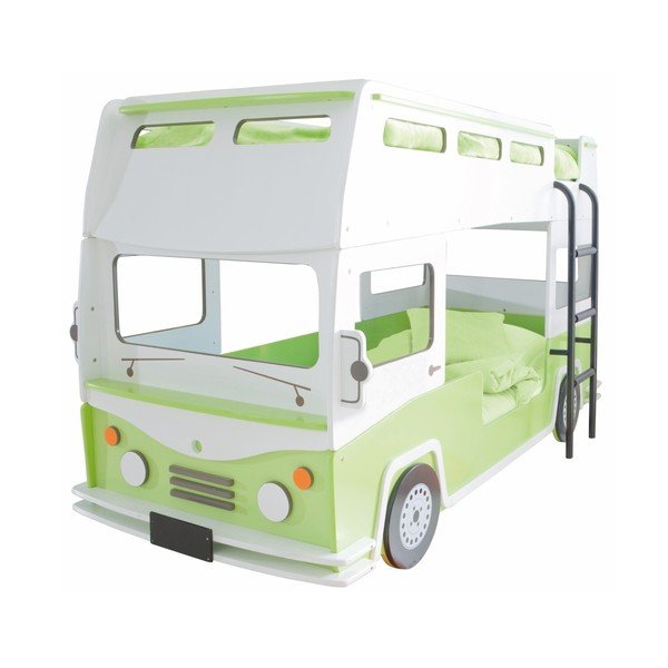 Detská posteľ v tvare autobusu Demeyere Crazy Bussy, 90 x 200 cm