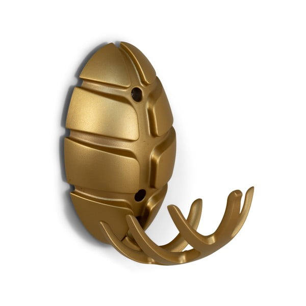Nástenný plastový háčik v zlatej farbe Bug – Spinder Design-image-2