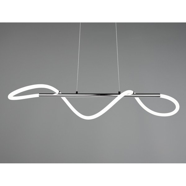 Kovové LED závesné svietidlo so stmievačom v striebornej farbe Argos – Reality-image-2