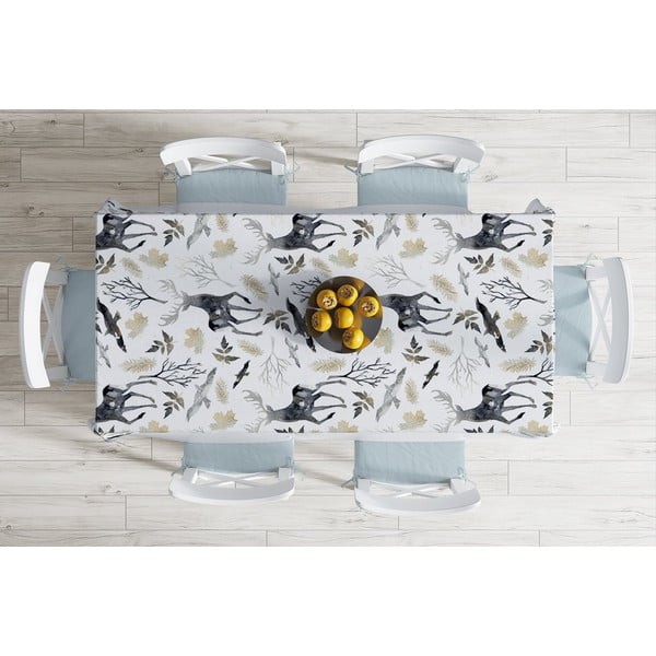 Vianočný obrus s prímesou bavlny Minimalist Cushion Covers Winter Forest, 140 x 180 cm-image-1