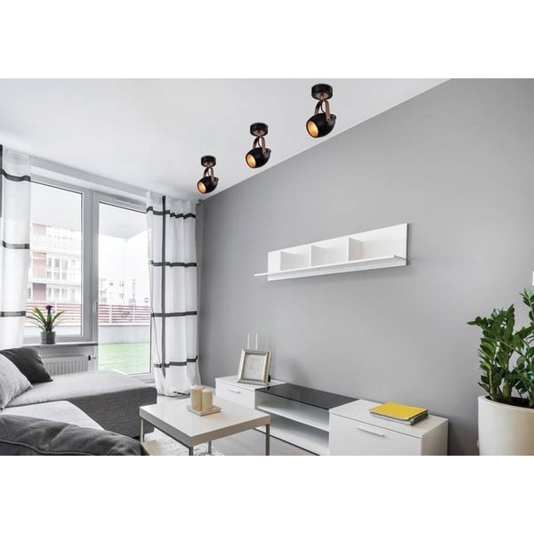 Čierne kovové nástenné svietidlo Anica - Candellux Lighting-image-1