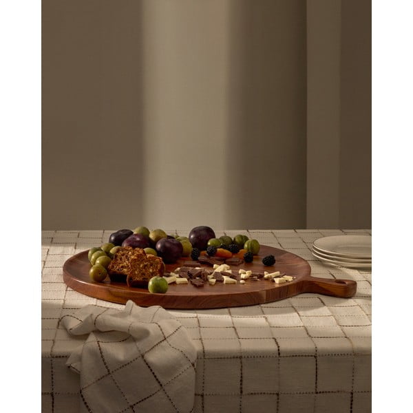 Servírovacia drevená doštička ø 50 cm Eitene – Kave Home-image-1