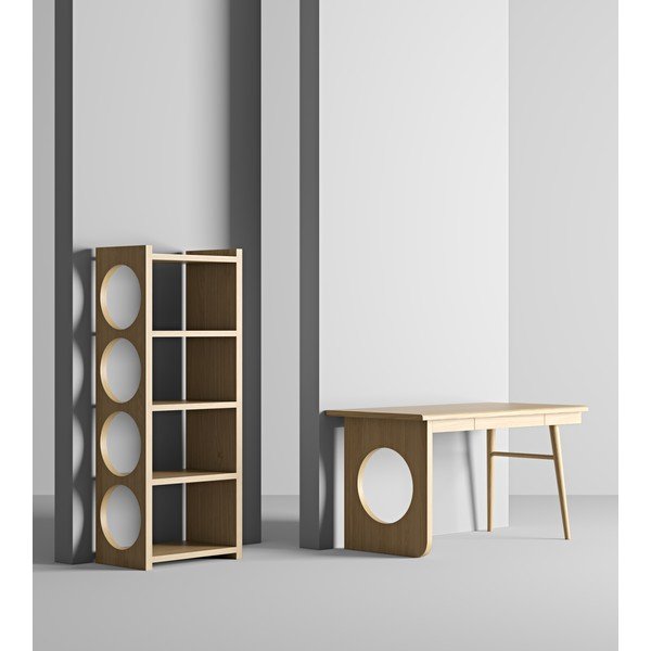 Knižnica v dekore dubového dreva Woodman Bau-image-3