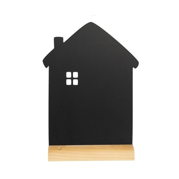 Set popisovacej tabule na stojane a kriedovej fixky Securit® Silhouette House, 33 × 21 cm